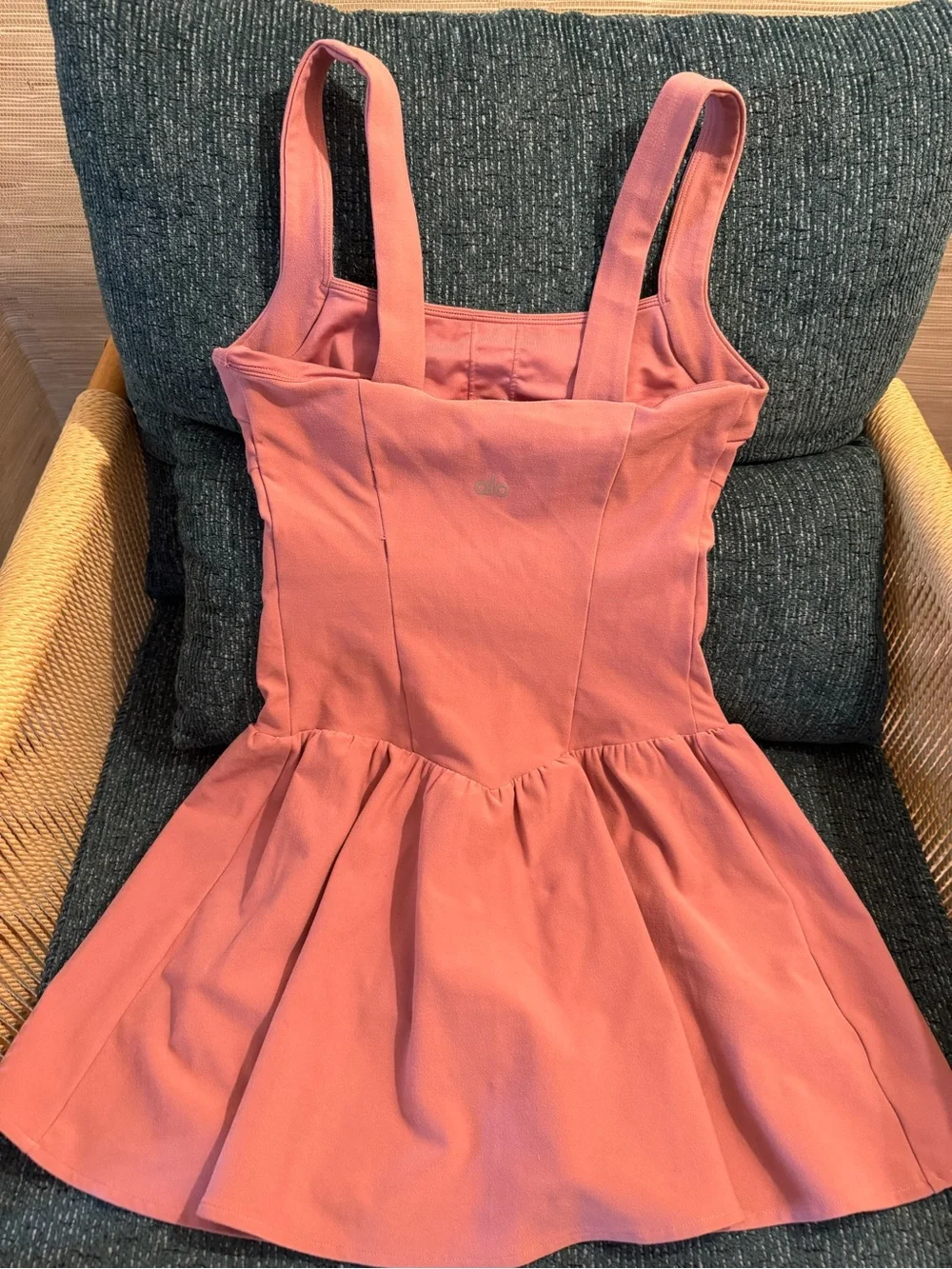 ALO Rose Pink Fit & Flare Dress